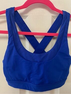 Women's Blue high impact Lulu Lemon Sports Bra